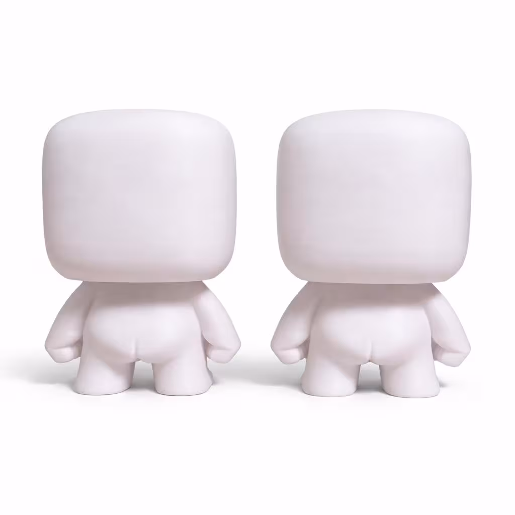 Mini Menace 2-Pack — Paint Your Own Blank Figure Kit with Paints & Brushes